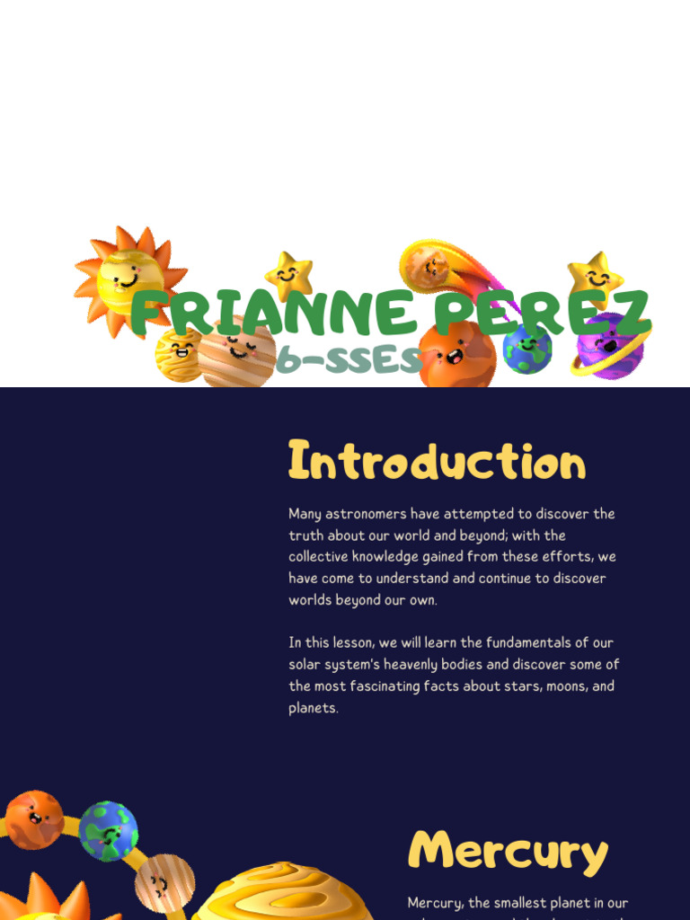 Planets in Our Solar System Presentation | PDF