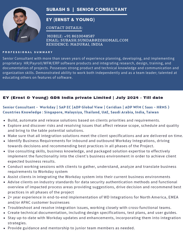 Subash S CV Updated | PDF