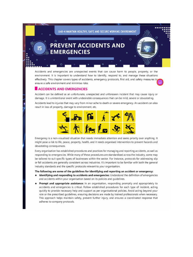 Prevent Accidents and Emergencies | PDF