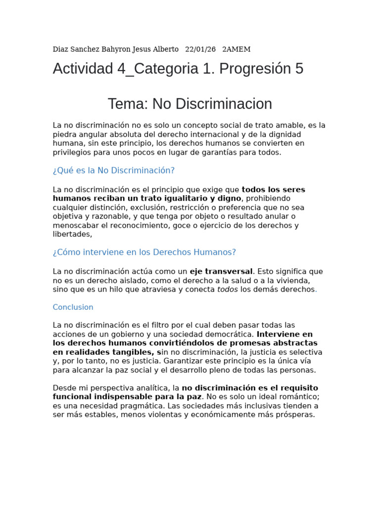 Discrimi Nacion | PDF