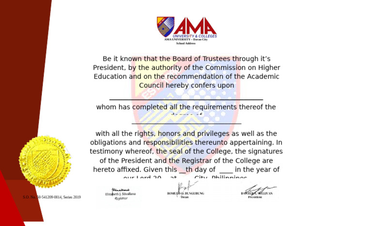 Diploma Template | PDF