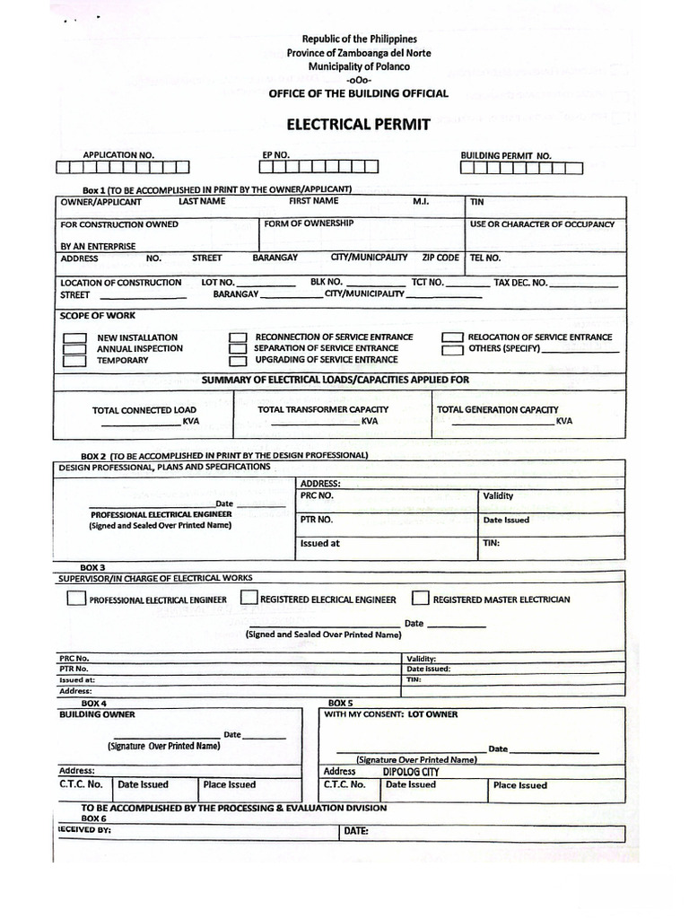 Electrical Permit | PDF