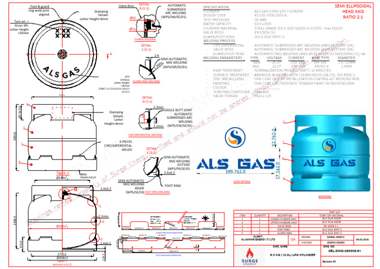 Sel DWG 260309 081 Al Sawar Energy (T) LTD 6kg - Sel FP | PDF