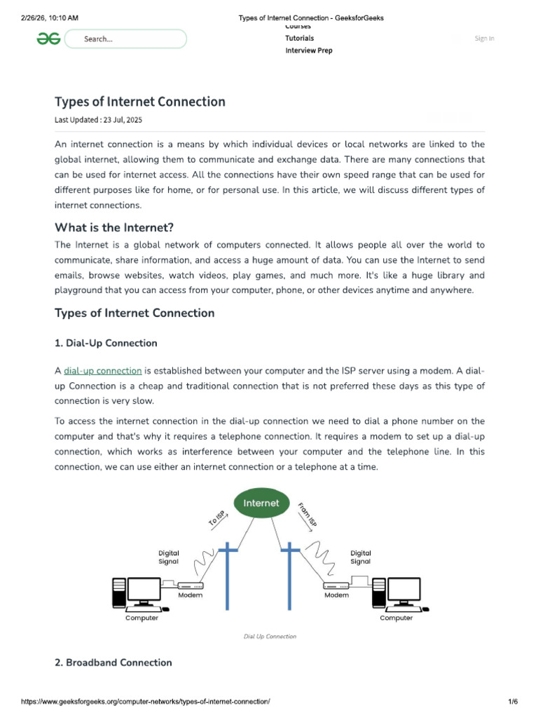 Methods o Inetrnet Access | PDF