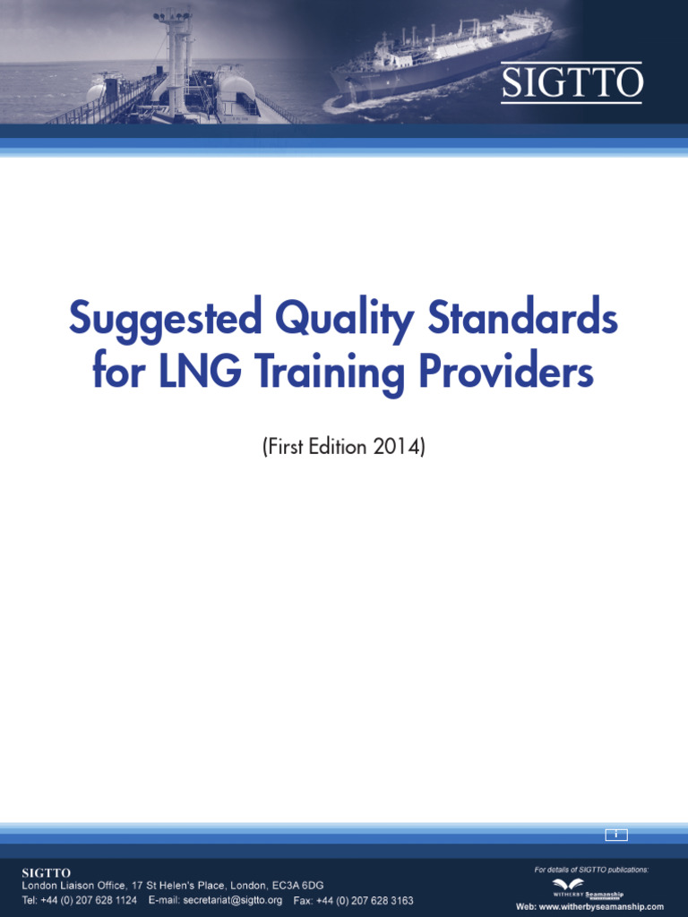 Sigtto Suggested Quality Standards | PDF