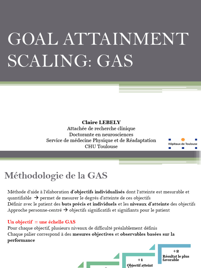 Goal Attainment Scaling: Gas | PDF