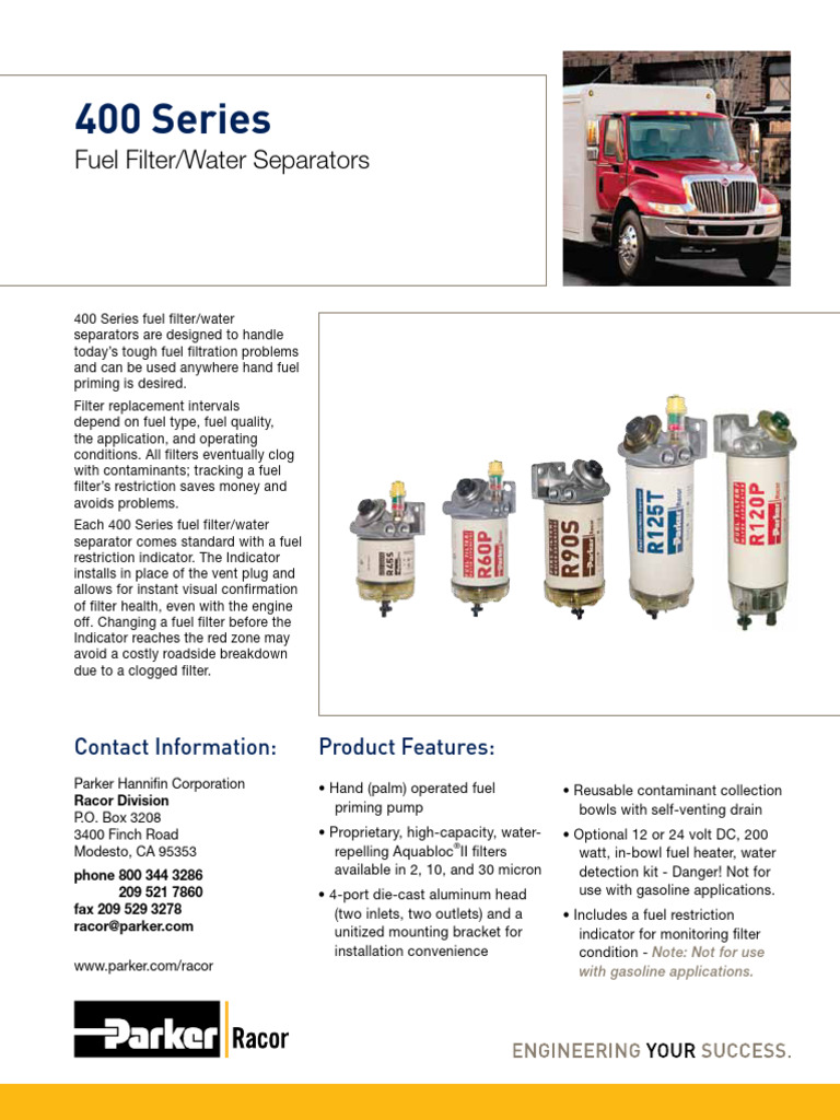 Parker Fuel Filter | PDF