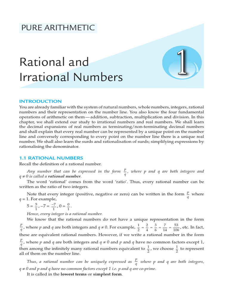 Irrational Numbers | PDF