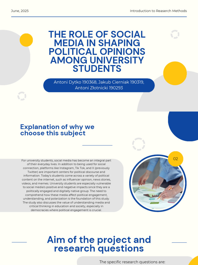 The Role of Social Media in Shaping Political Opinions Among University ...