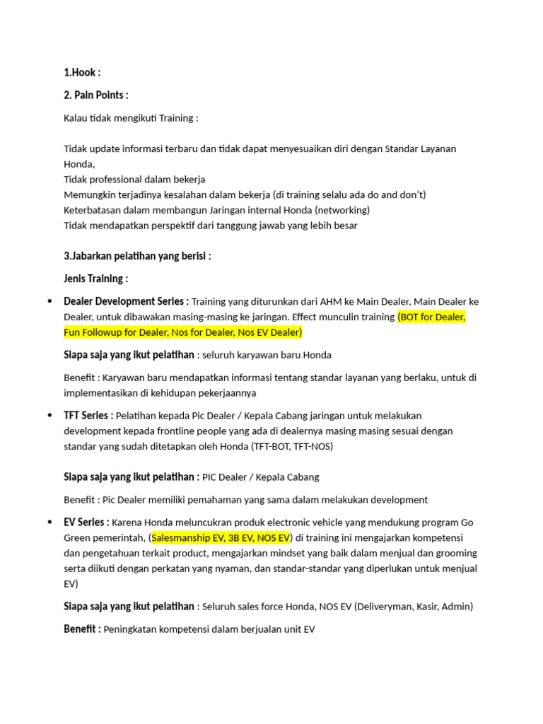 Update Script People Development | PDF