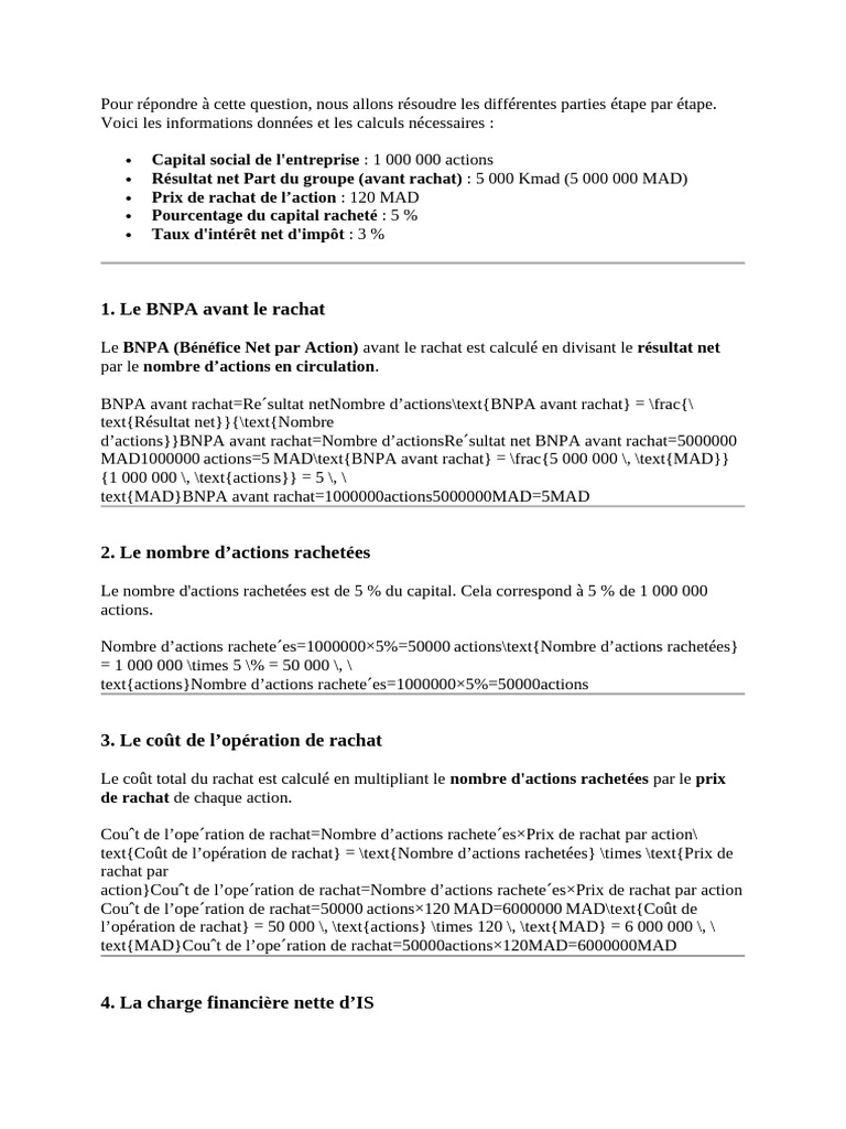 Etude de Cas 2 | PDF