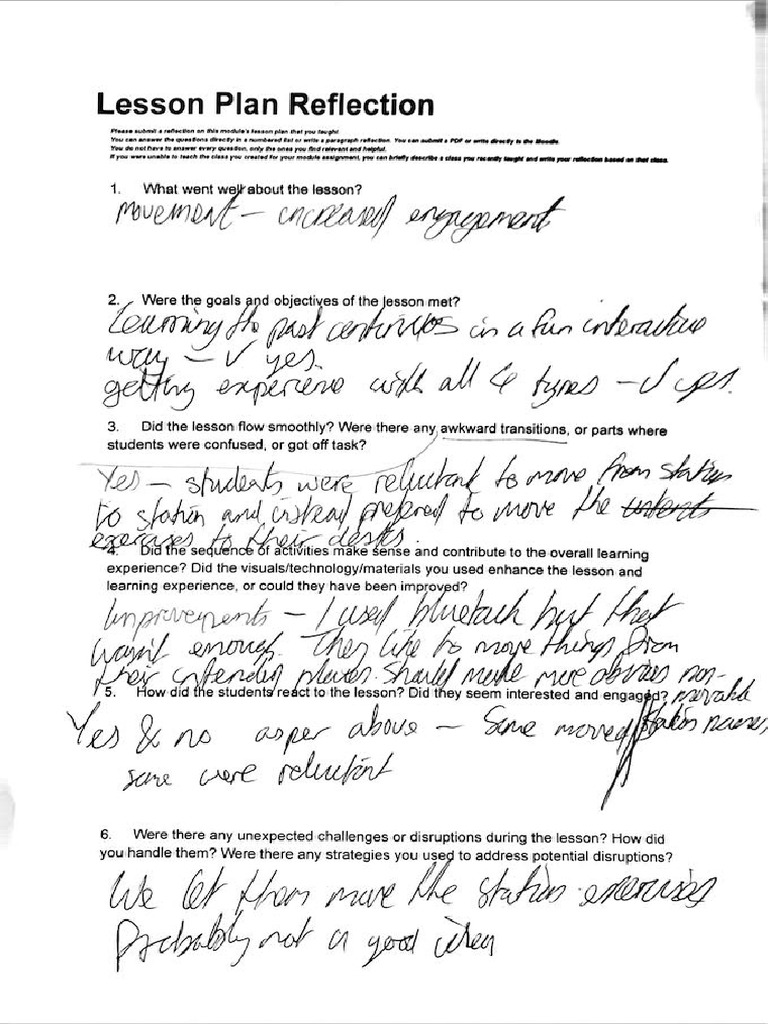 Lesson Plan Reflection Scan 12 Mar 2026 at 19.17 | PDF