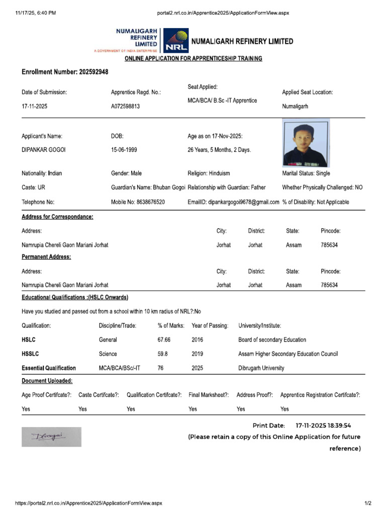 NRL Appreentice | PDF