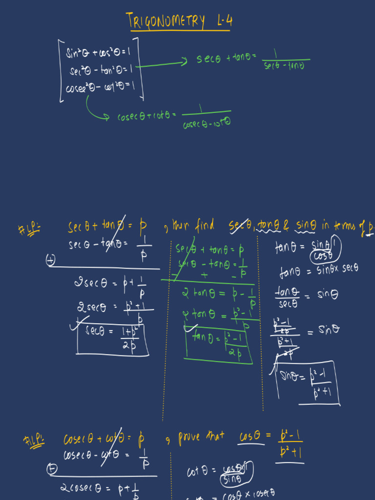 Trignometry Lecture 4 | PDF