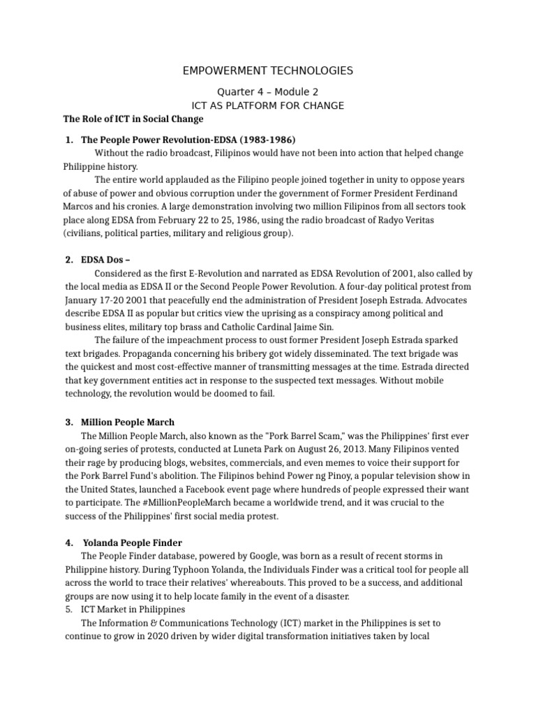 Empowerment Technologies - q4 Module 2 | PDF