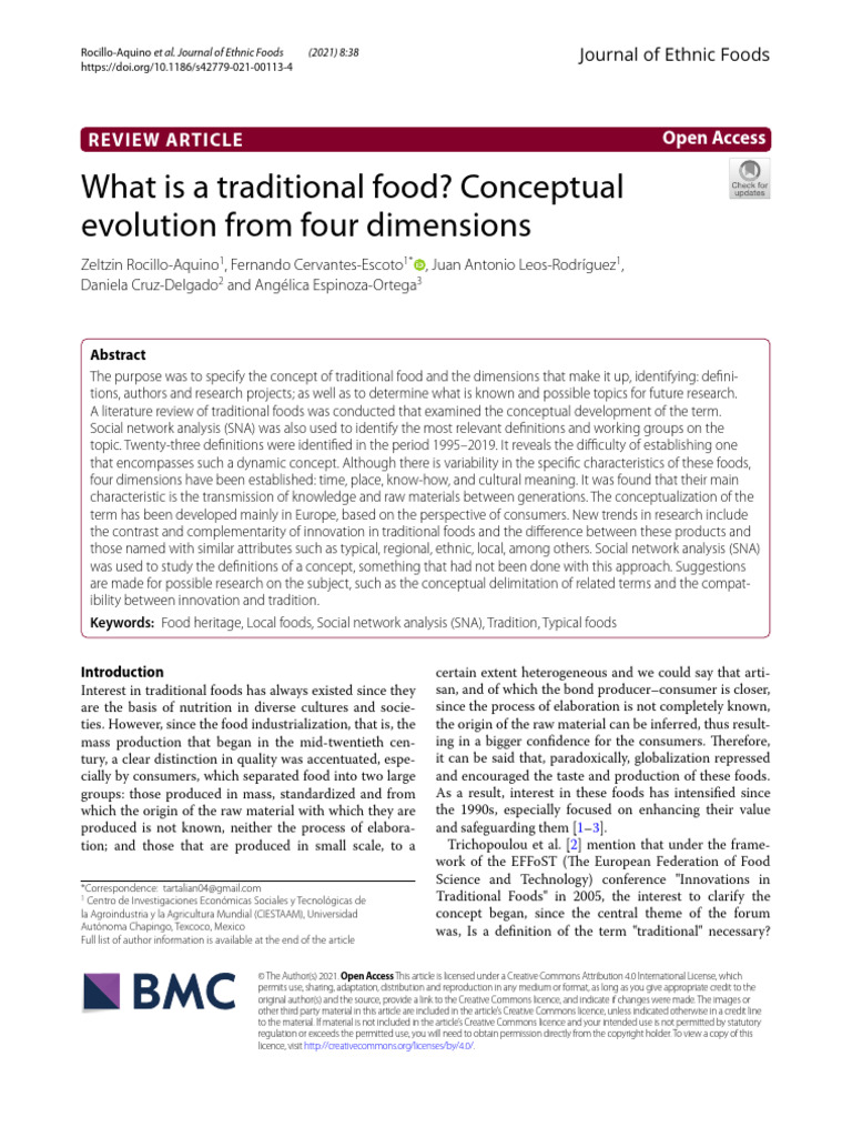 Traditional Food | PDF