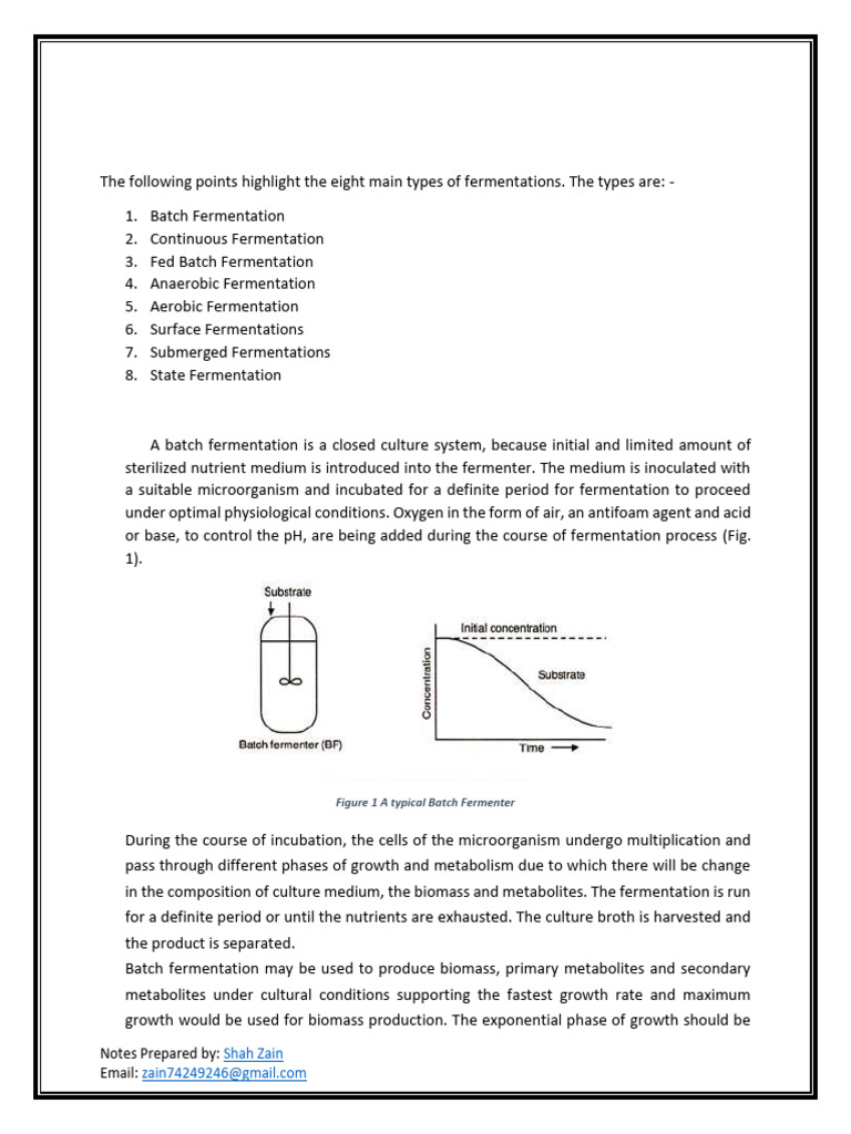 8 Types of Fermentation | PDF