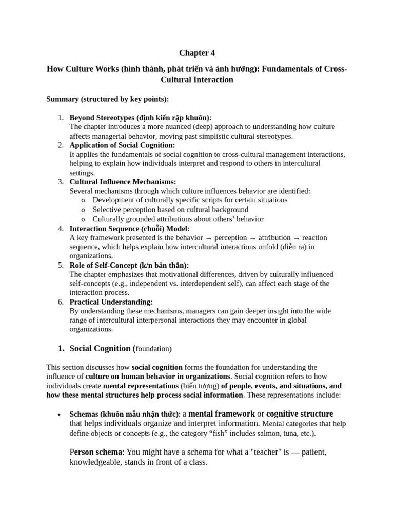 Chapter 4 Summary | PDF