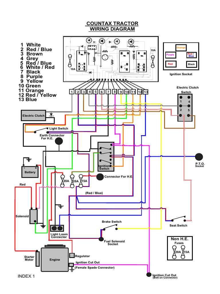 1 - 29 Countax Wiring Diags | PDF