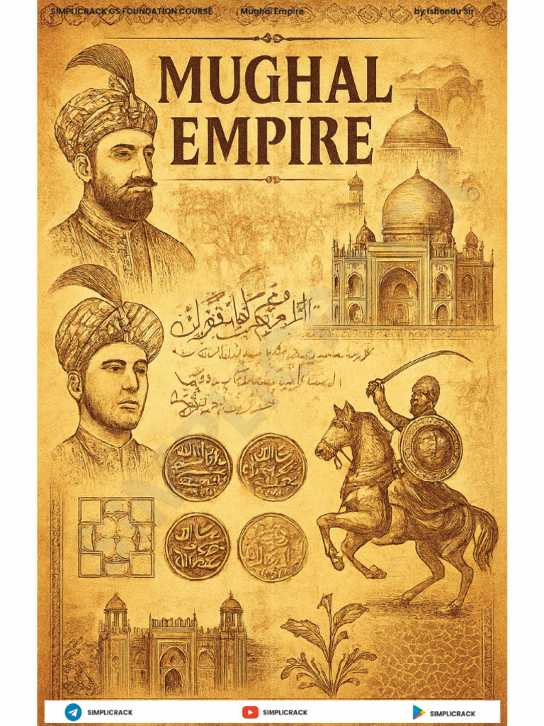 The Mughal Empire English Notes | PDF