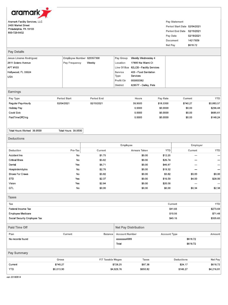 Pay Statement 1 | PDF