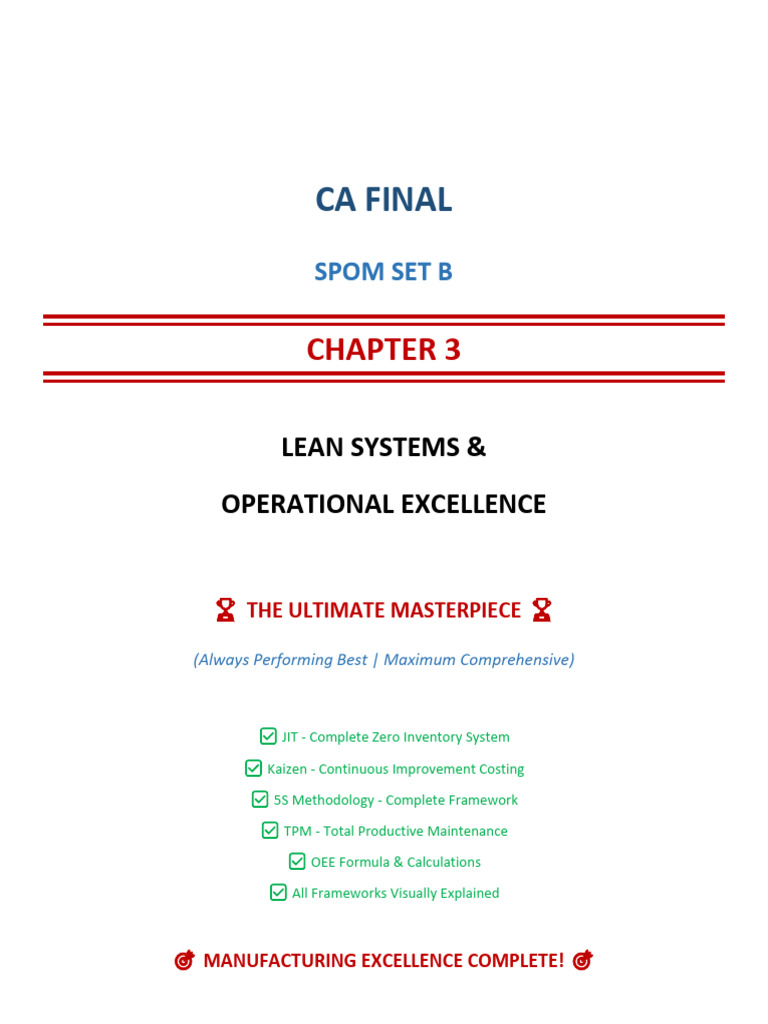 Chapter 3 Final - Lean Systems | PDF