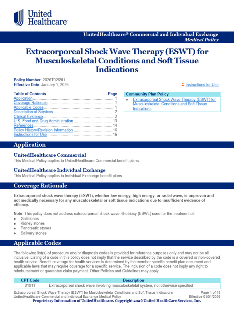 Extracorporeal Shock Wave Therapy | PDF | Randomized Controlled Trial ...