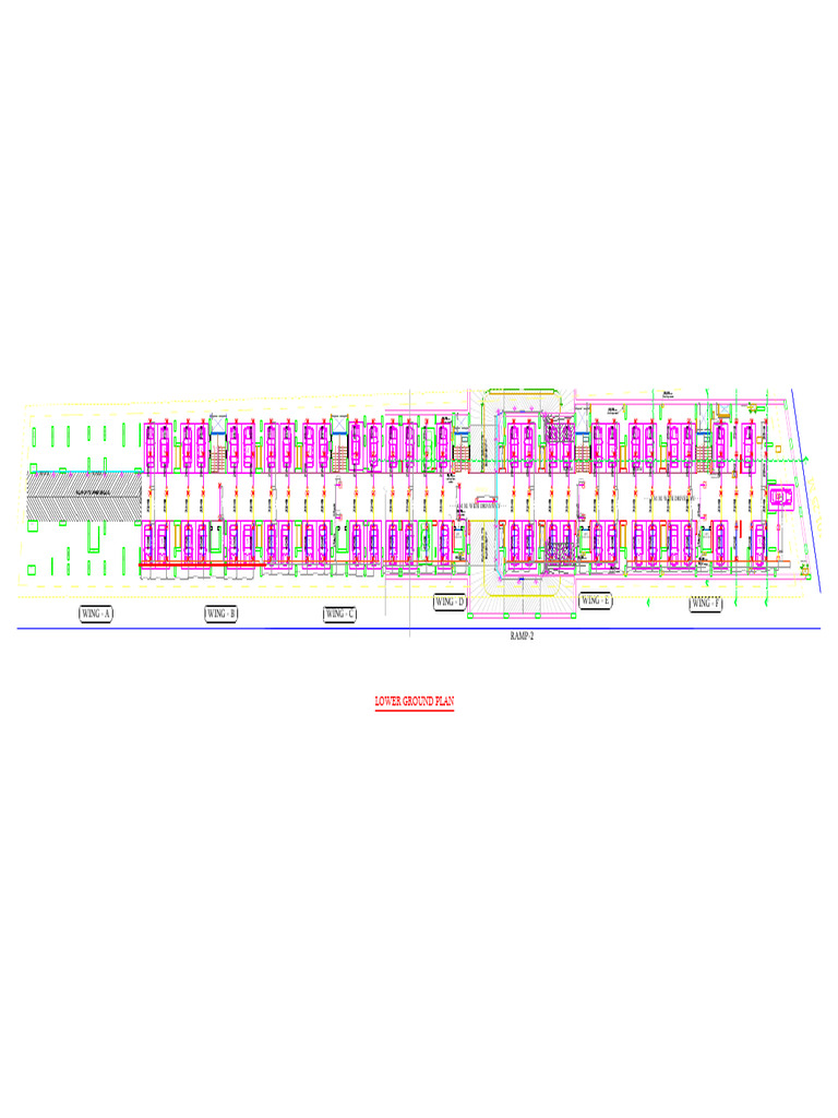 Lower Ground Plan: Wing - F Wing - E Wing - D RAMP-2 Wing - C Wing - B ...
