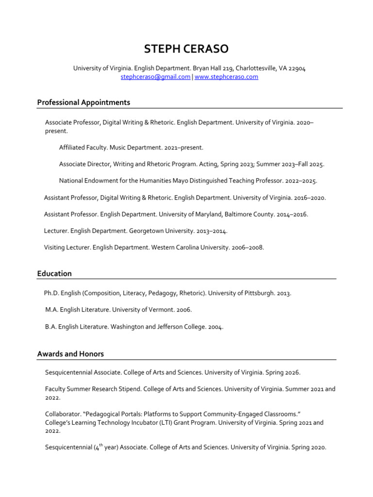 Ceraso CV Web | PDF