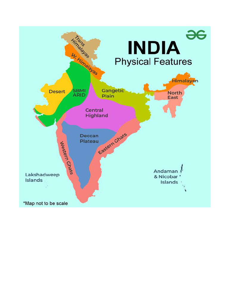 Physical Map India | PDF