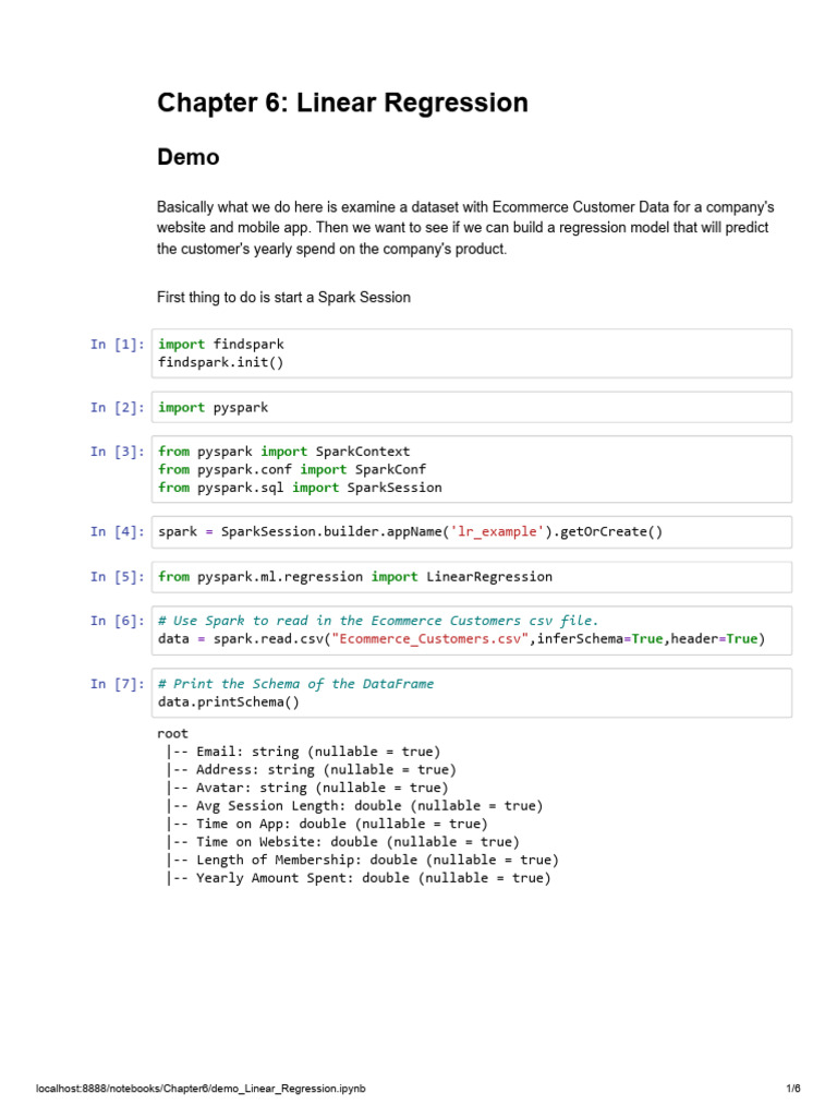 Ex1 Demo Linear Regression | PDF