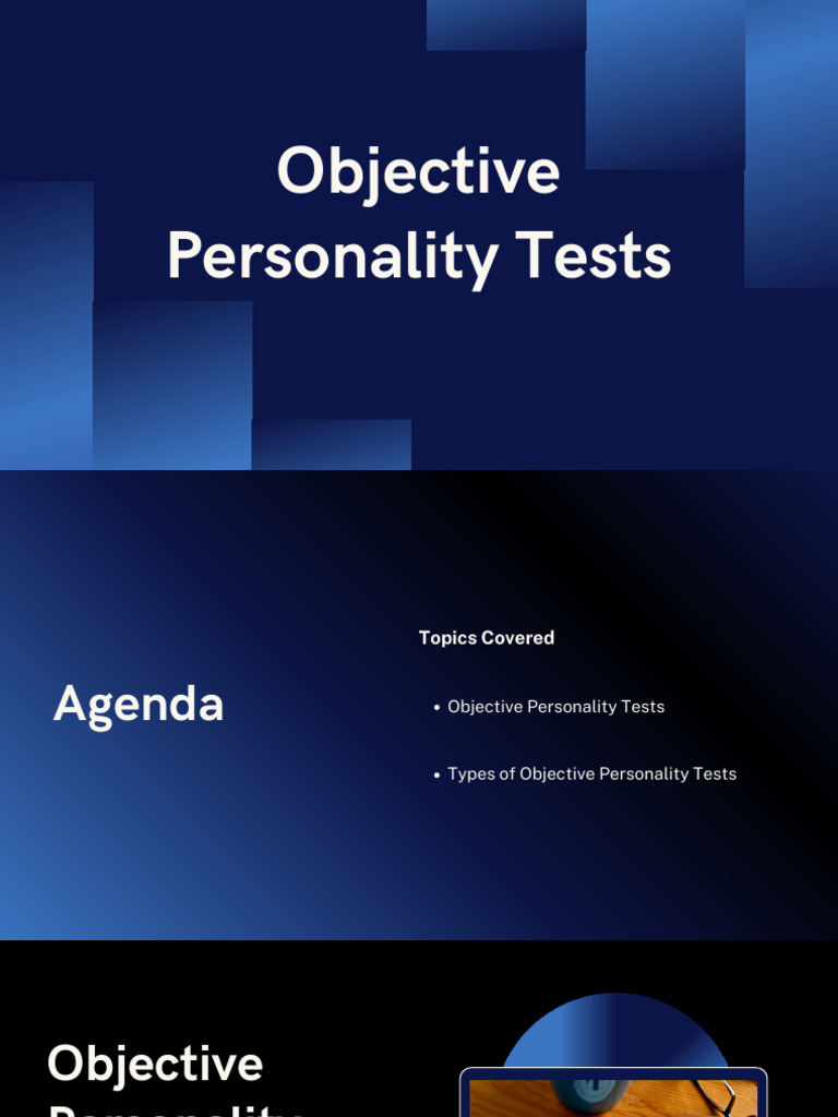 Objective Personality Tests | PDF