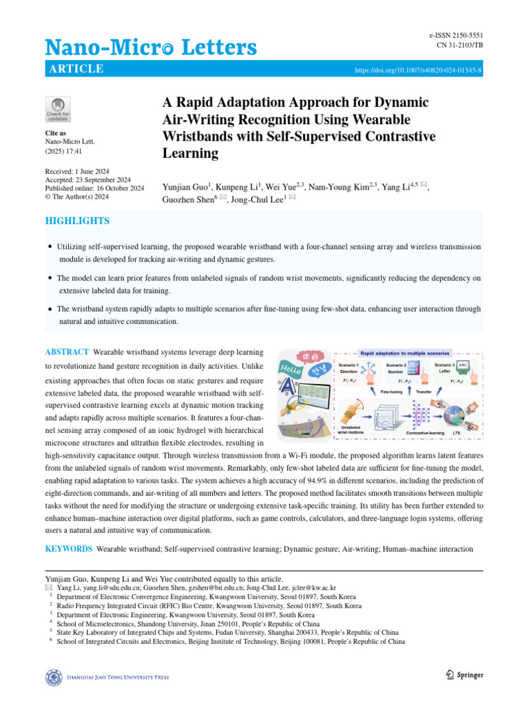 A Rapid Adaptation Approach For Dynamic Air Writing Recognition Using ...