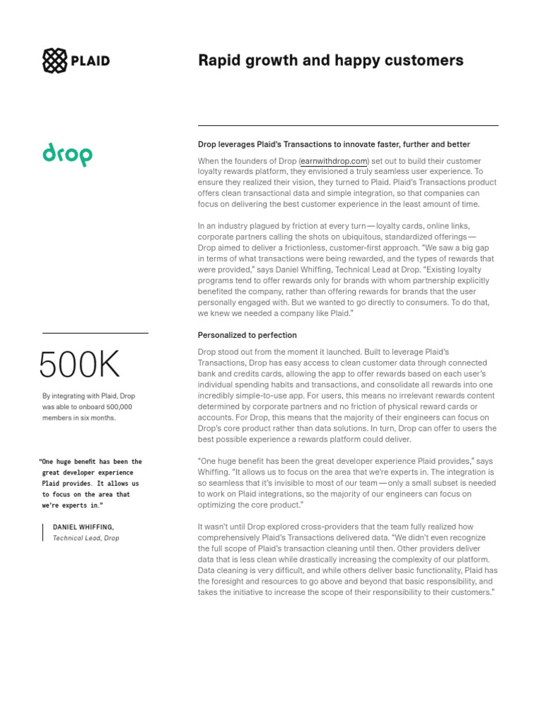 Drop Case Study | PDF