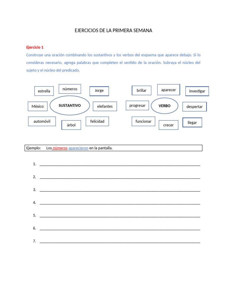 Ejercicios de Redacción | PDF
