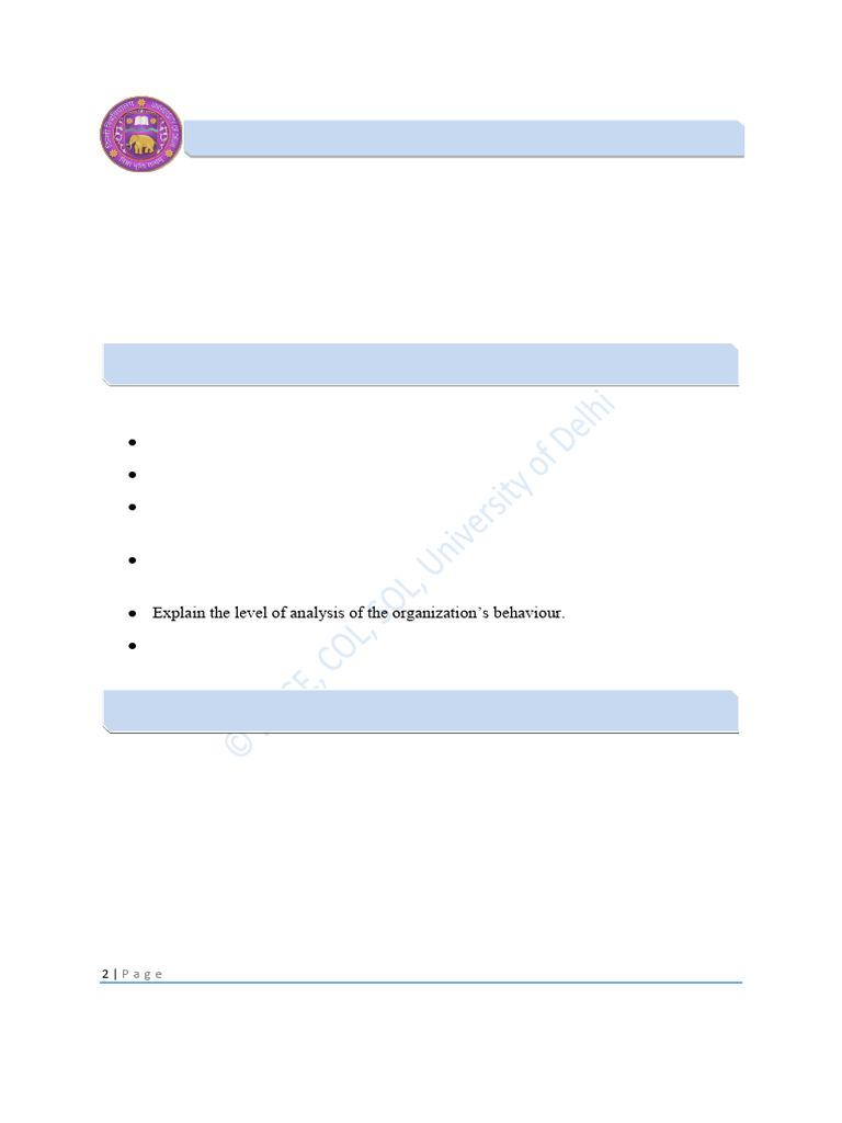 OB Notes Unit 1&2 | PDF