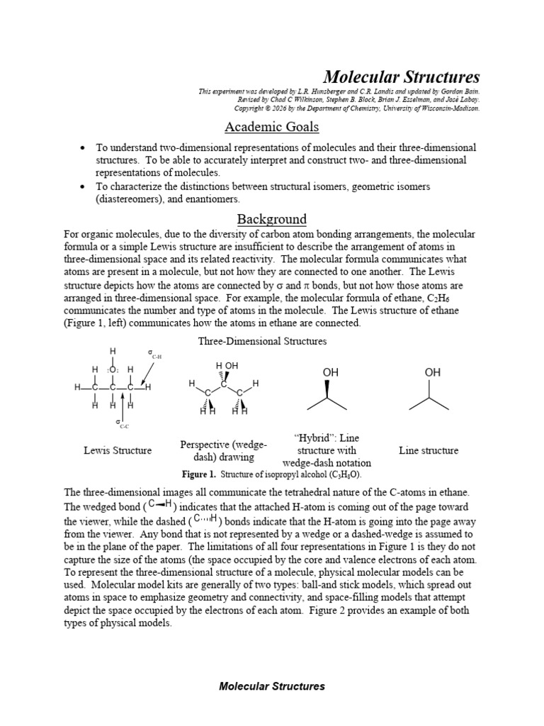 01 - Molecular Structures - Sp26 | PDF