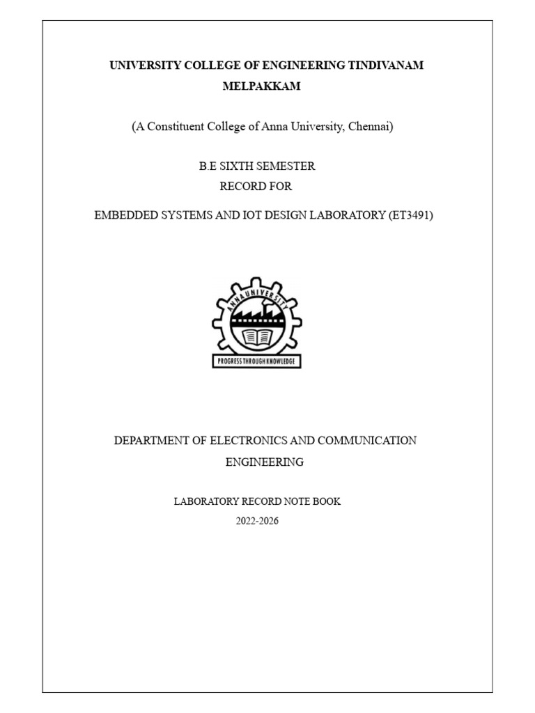Embedded Lab | PDF