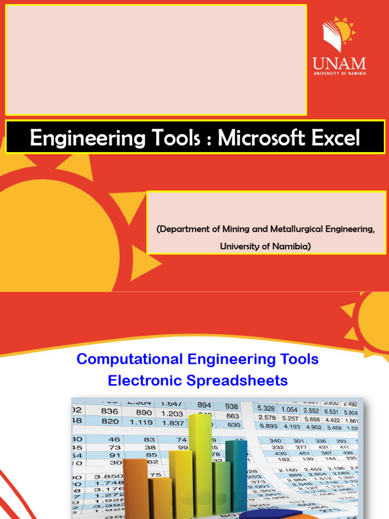 Lecture 06 - Engineering Tools - Microsoft Excel | PDF