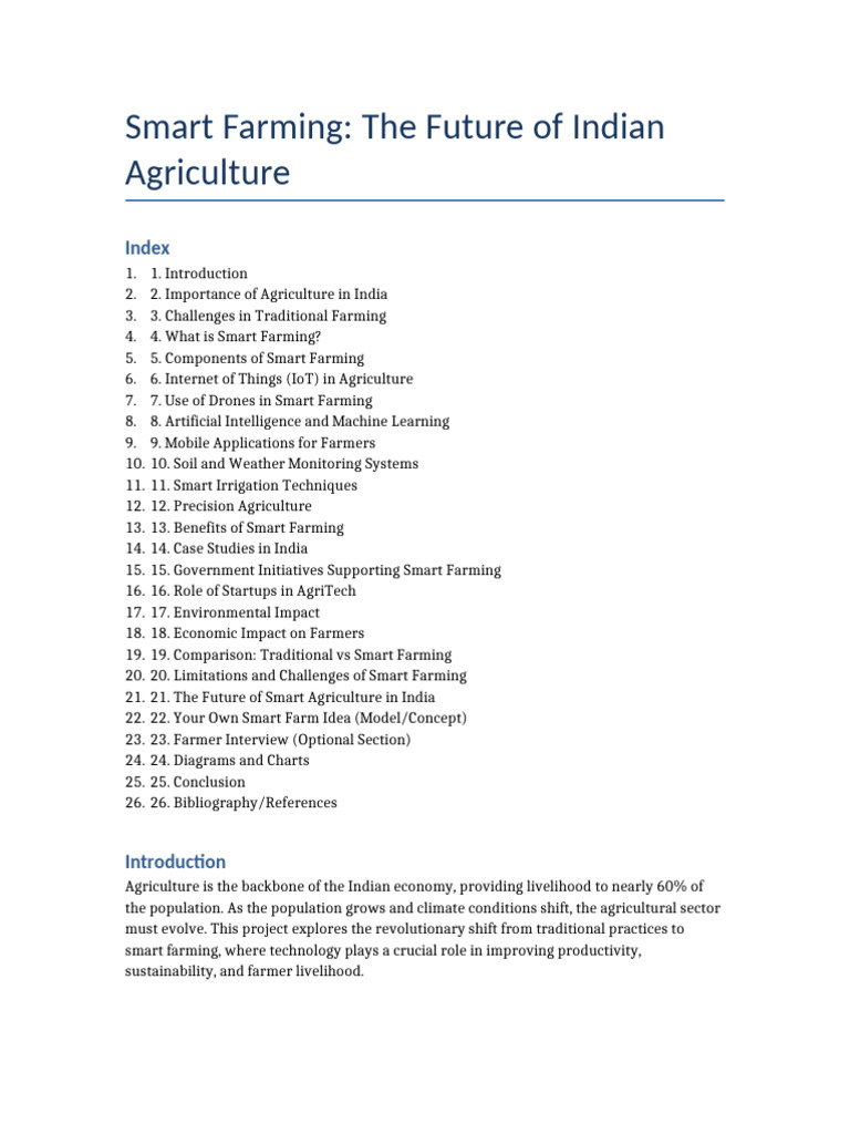 Smart Farming Project | PDF