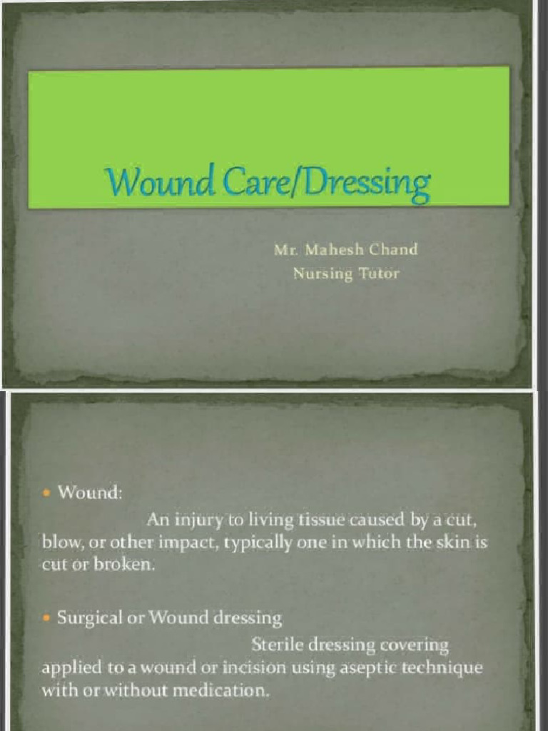 Notes Wound Care Dressing | PDF