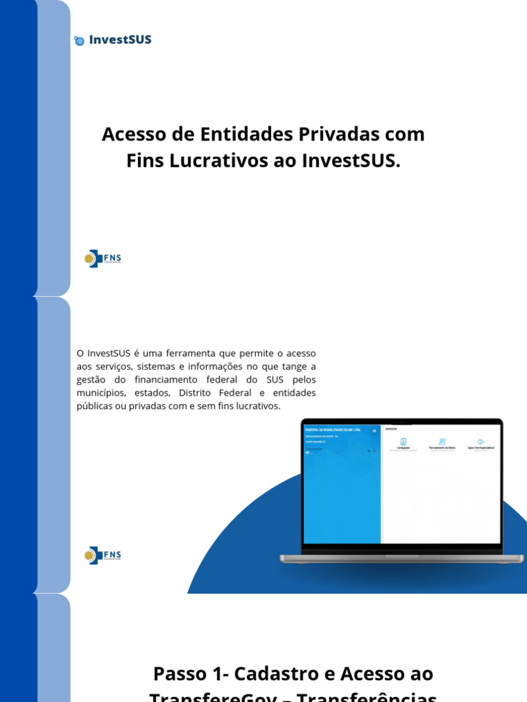 Acesso InvestSUS | PDF
