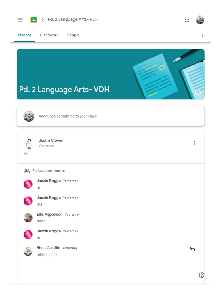 Pd. 2 Language Arts - VDH | PDF
