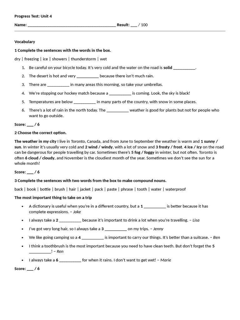 U4 Test | PDF