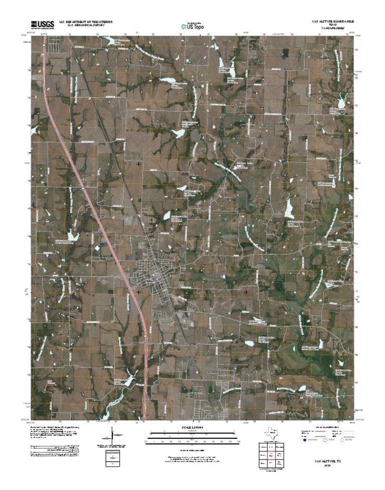 Topographic Map of Van Alstyne PDF United States Geological Survey
