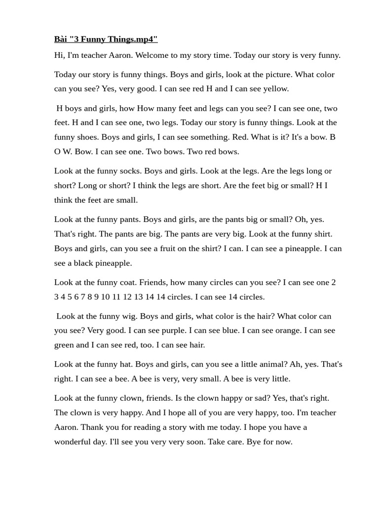 3.funny Things | PDF