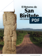 El Retorno de San Biritute A La Comuna de Sacachún