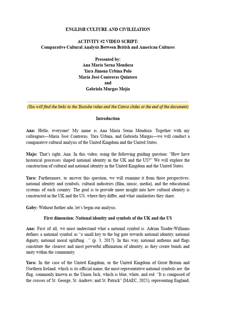 Script EC&C Act#2 (Serna, Urbina, Contreras & Murgas) | PDF
