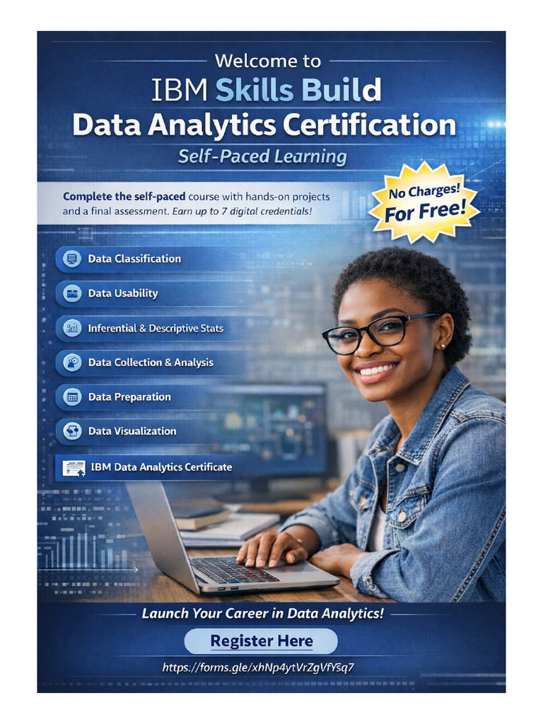 IBM SkillsBuild Data Analytics Flyer Updated | PDF