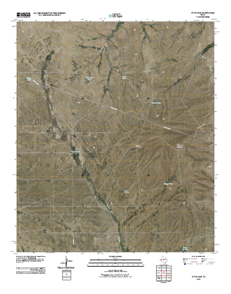 Topographic Map of W T Ranch | PDF